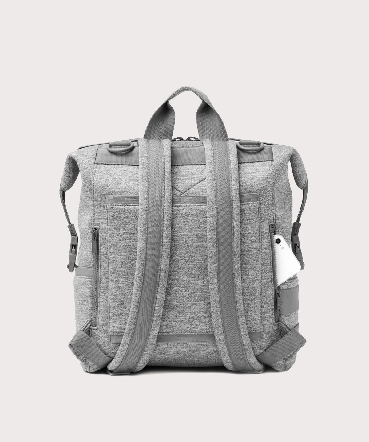 Indi Diaper Backpack in Heather Grey, Large