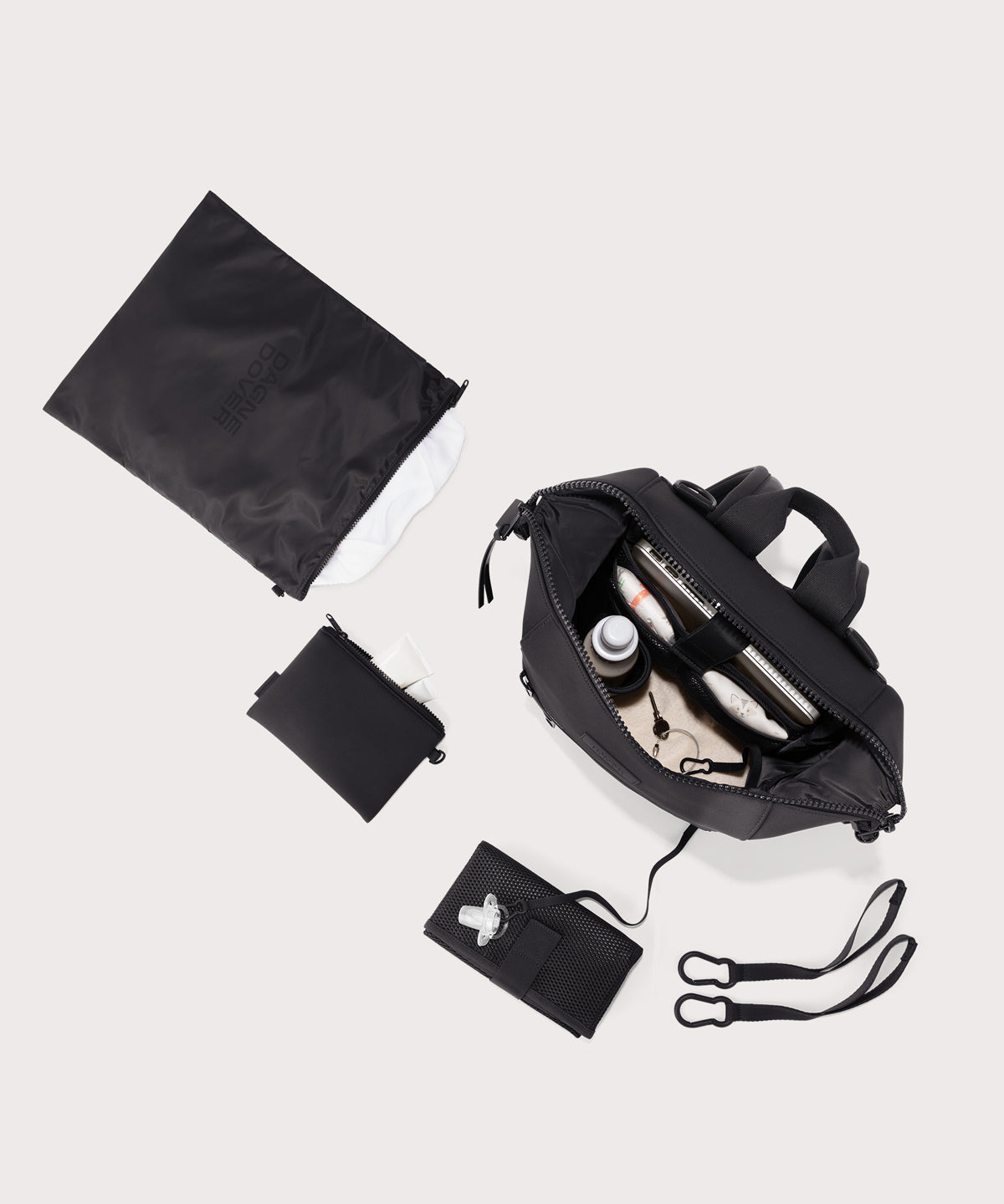 Indi Diaper Backpack in Onyx, Medium